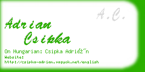 adrian csipka business card